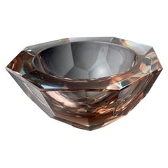 Rosa Sommerso Aschenbecher von Seguso, Murano, Italien, 1970er Jahre