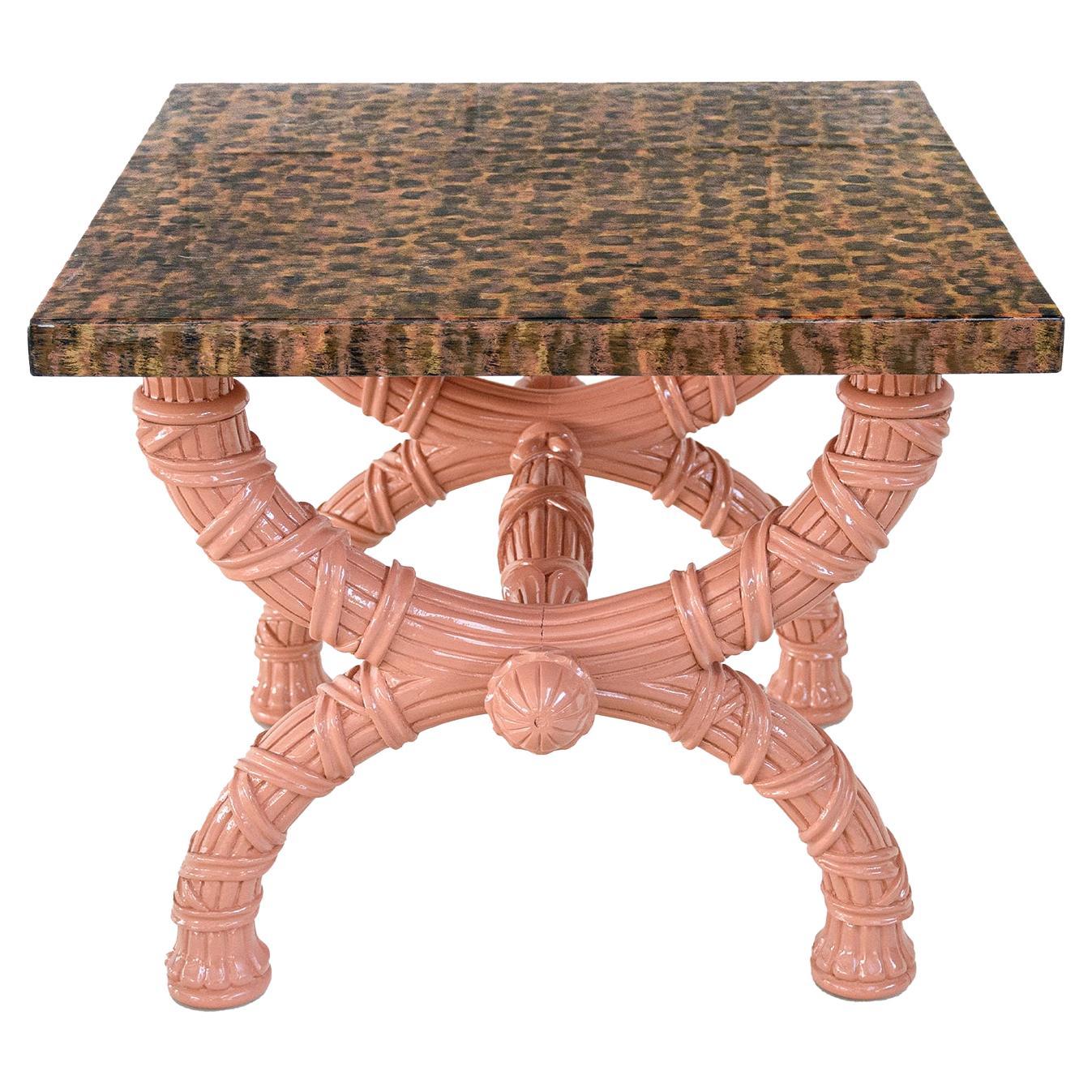 Pink Spider Side Table For Sale
