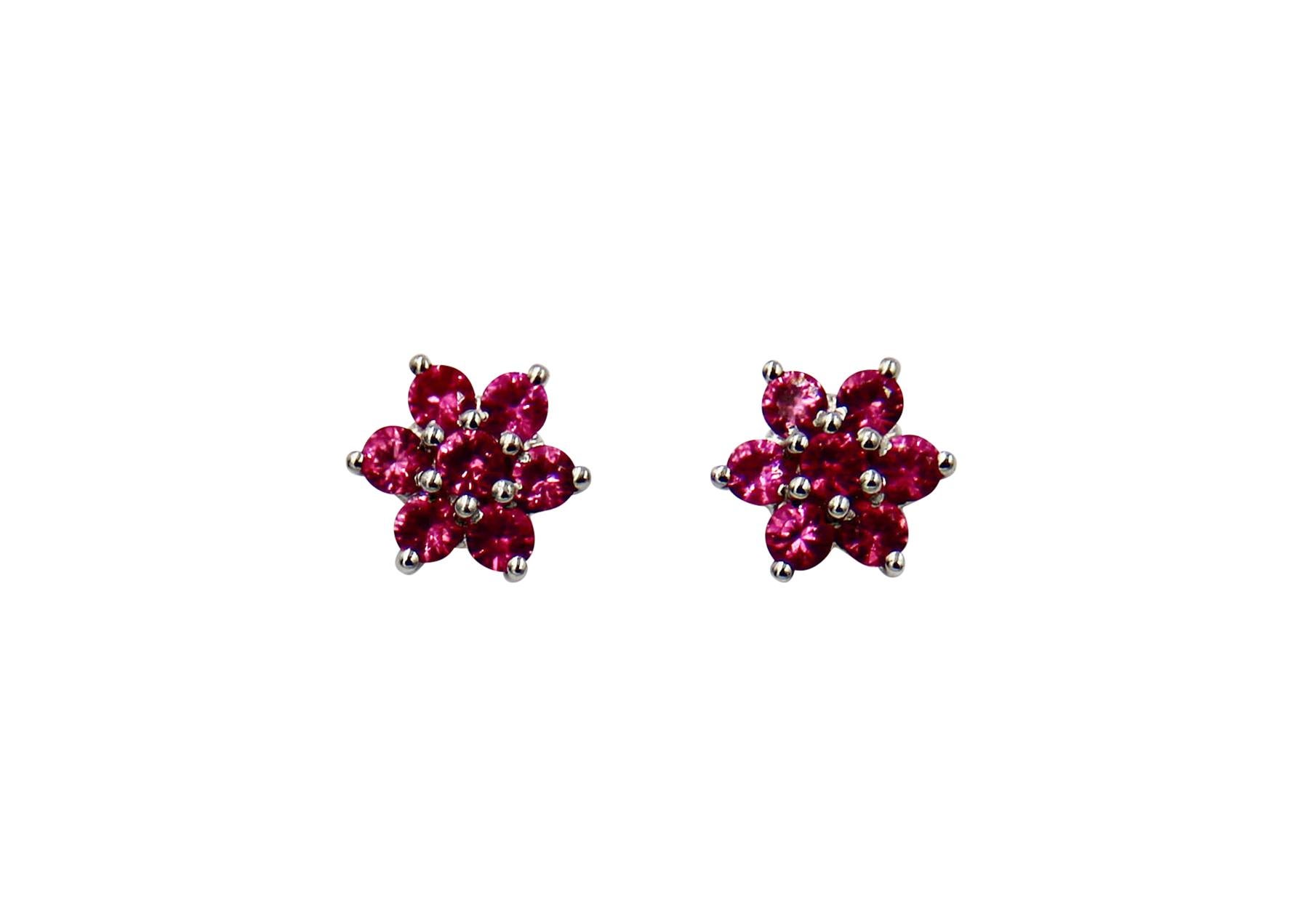 Hot Pink Spinel set in 18 Karat white gold.
Elegant earrings for any occasion.