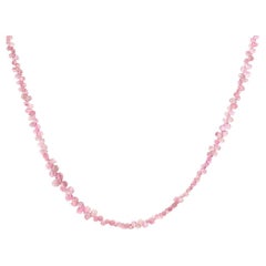 Collier de pierres précieuses Spinelle rose en or 18ct