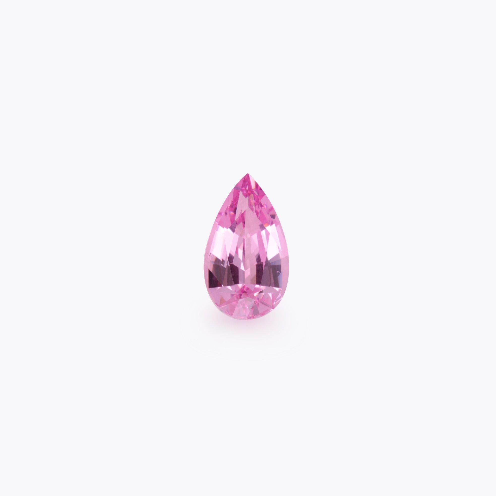 Modern Pink Spinel Ring Gem 1.60 Carat Unset Pear Shape Loose Gemstone