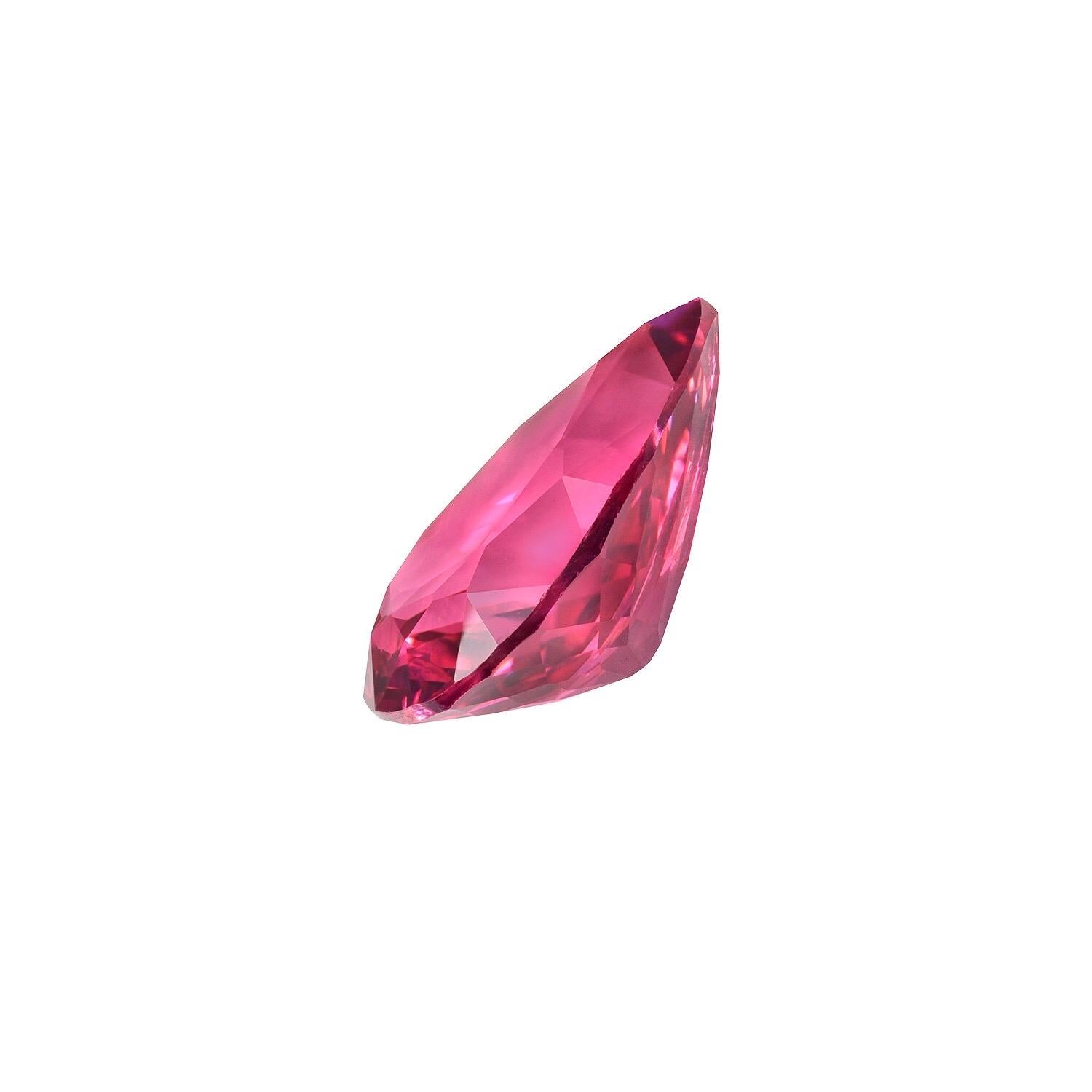 Pear Cut Pink Spinel Ring Gem 2.08 Carat Unset Pear Shape Mahenge Loose Gemstone