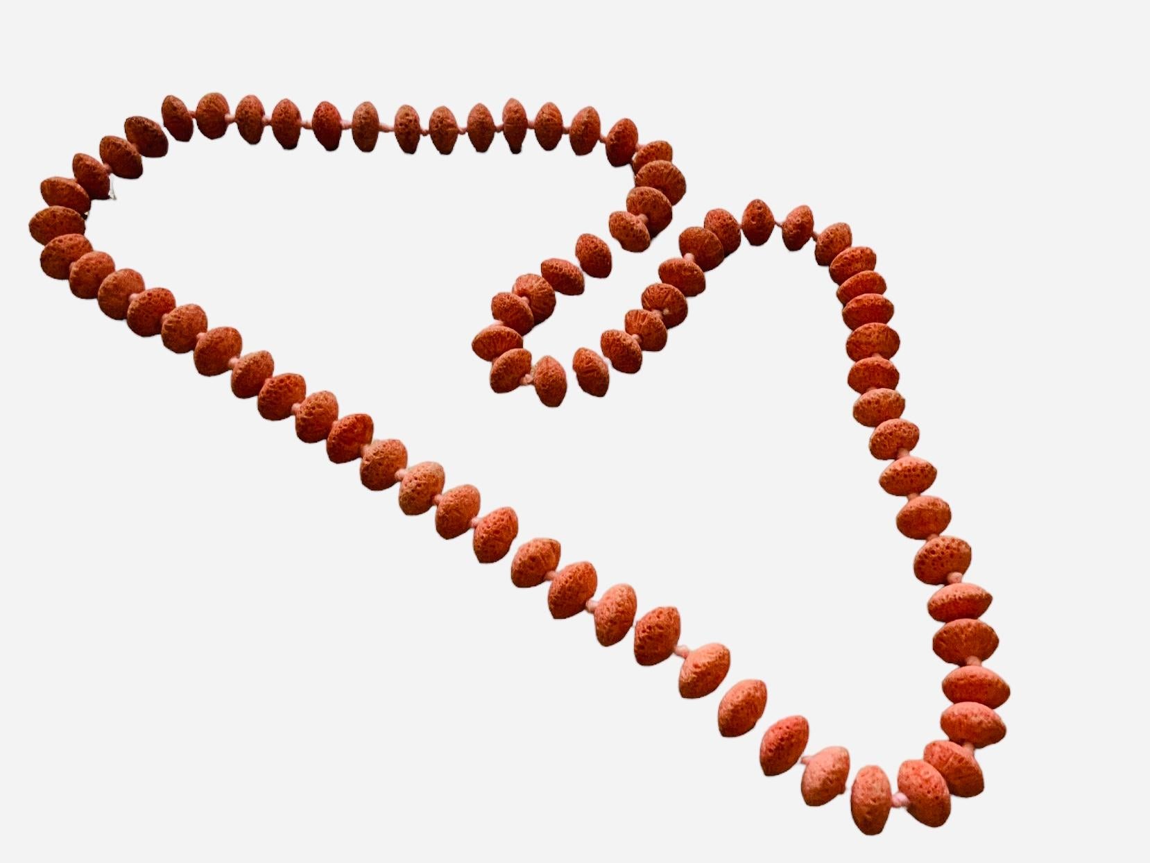 Collana di corallo spugna rosa in vendita 8