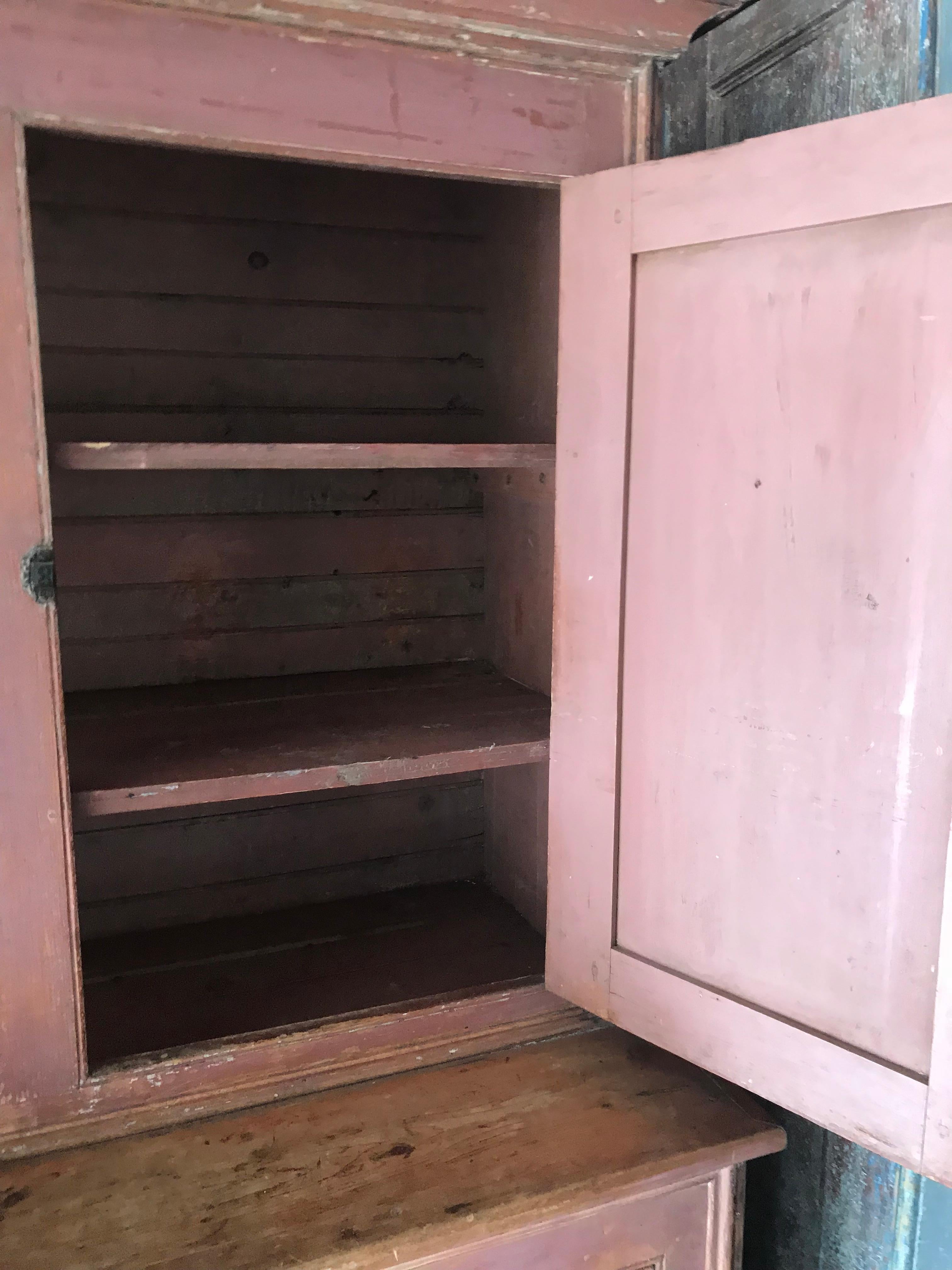 Pink Step-Back Cupboard 2