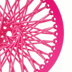 Taburete elástico rosa