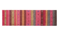 Pink Striped Lori Gabbeh Runner