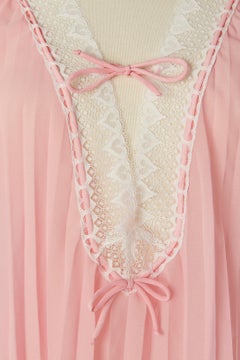 Pink Sunray top with lace edge and panty ensemble  Christian Dior Circa 1980's