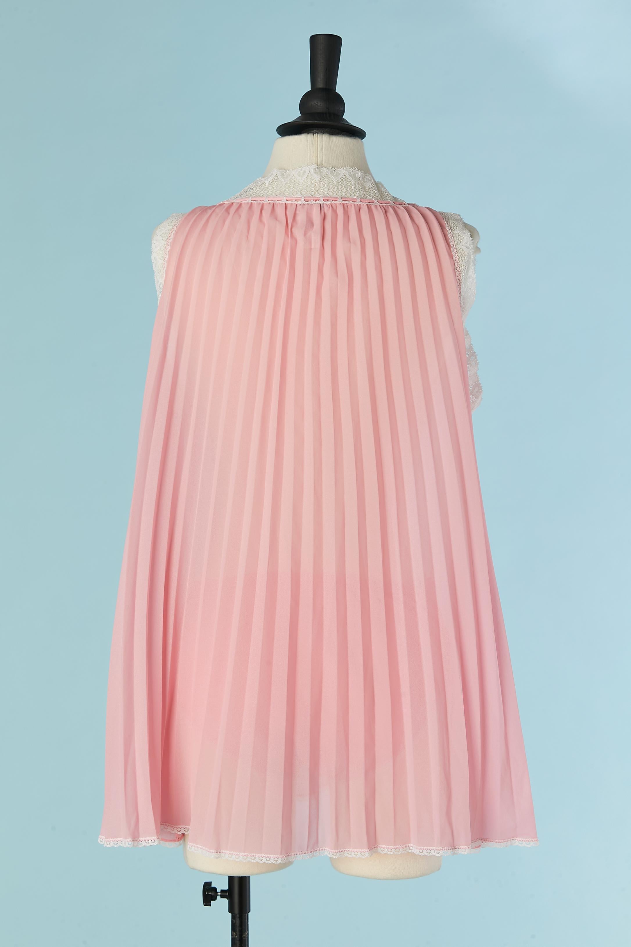 Pink Sunray top with lace edge and panty ensemble  Christian Dior Circa 1980's 1