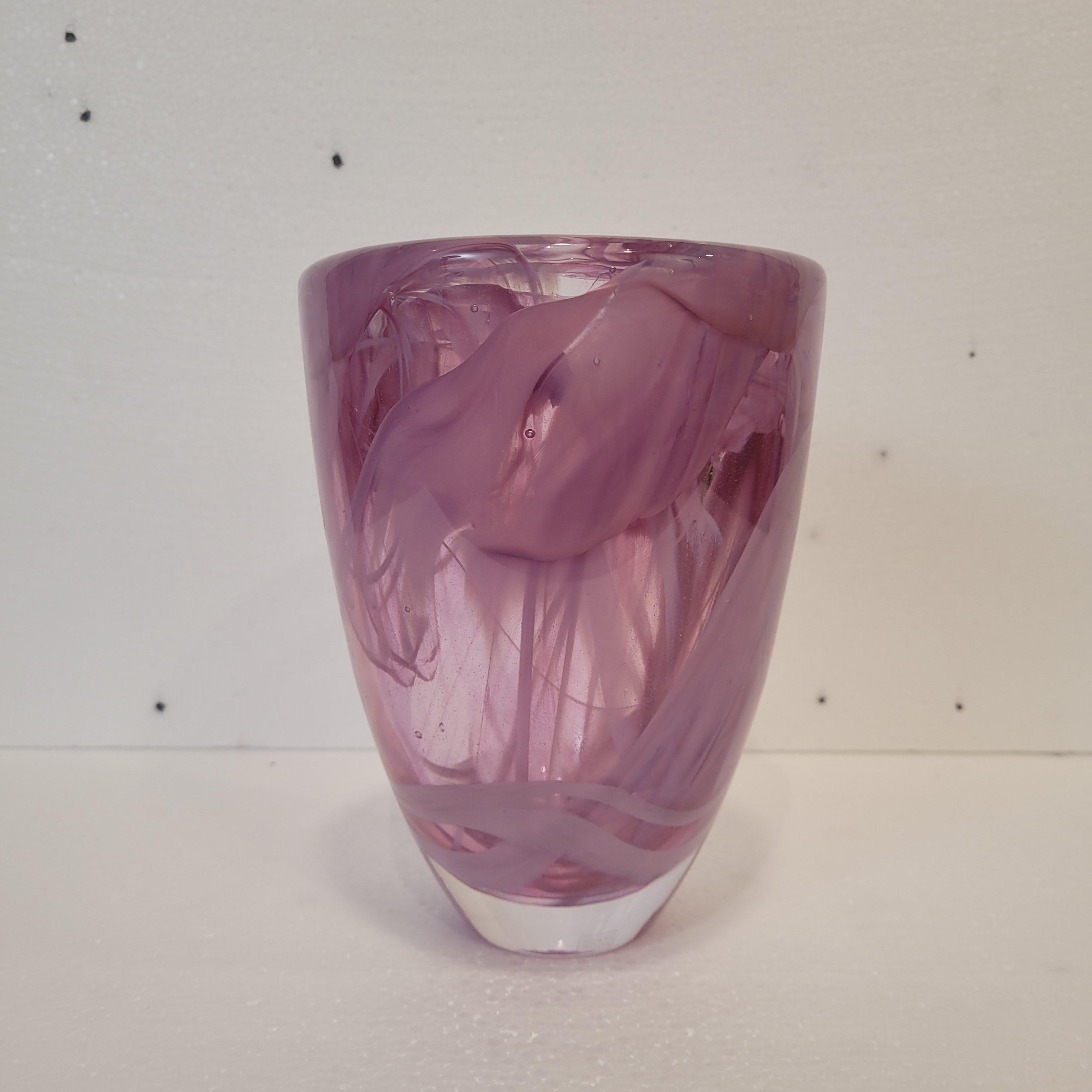 Fatto a mano Vaso rosa Svezia 