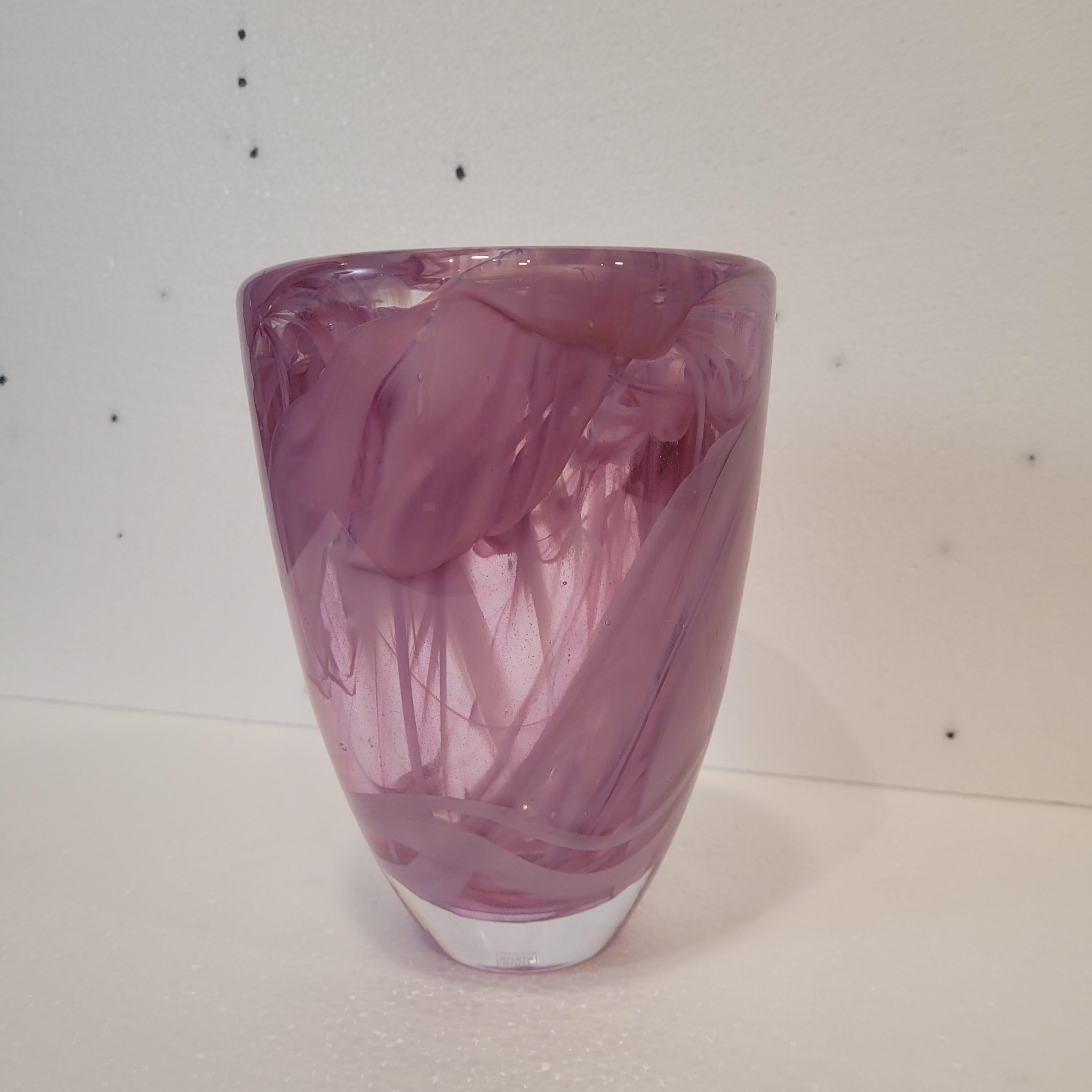 Fine XX secolo Vaso rosa Svezia 