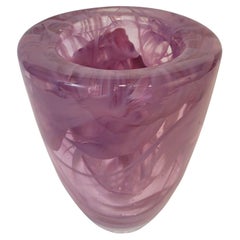 Pink Sweden Vase “Atoll”, Kosta Boda, Anna Ehrner for Kosta Boda, blown glass