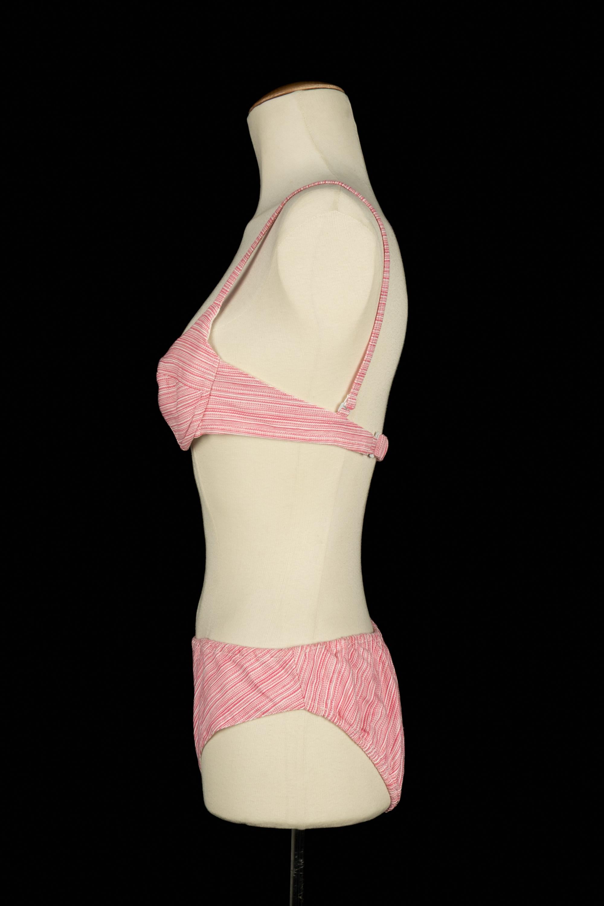 Beige Maillot de bain rose en vente
