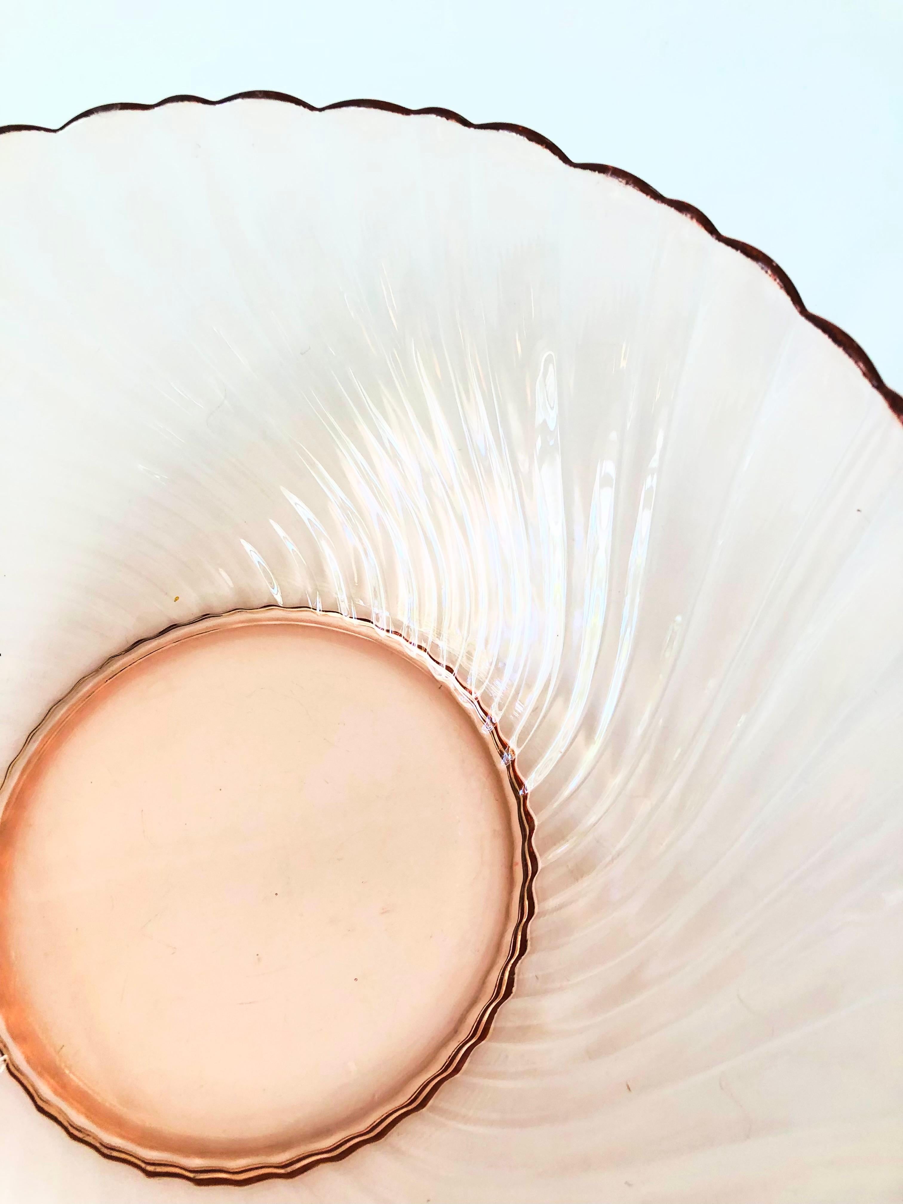 arcoroc france bowl pink