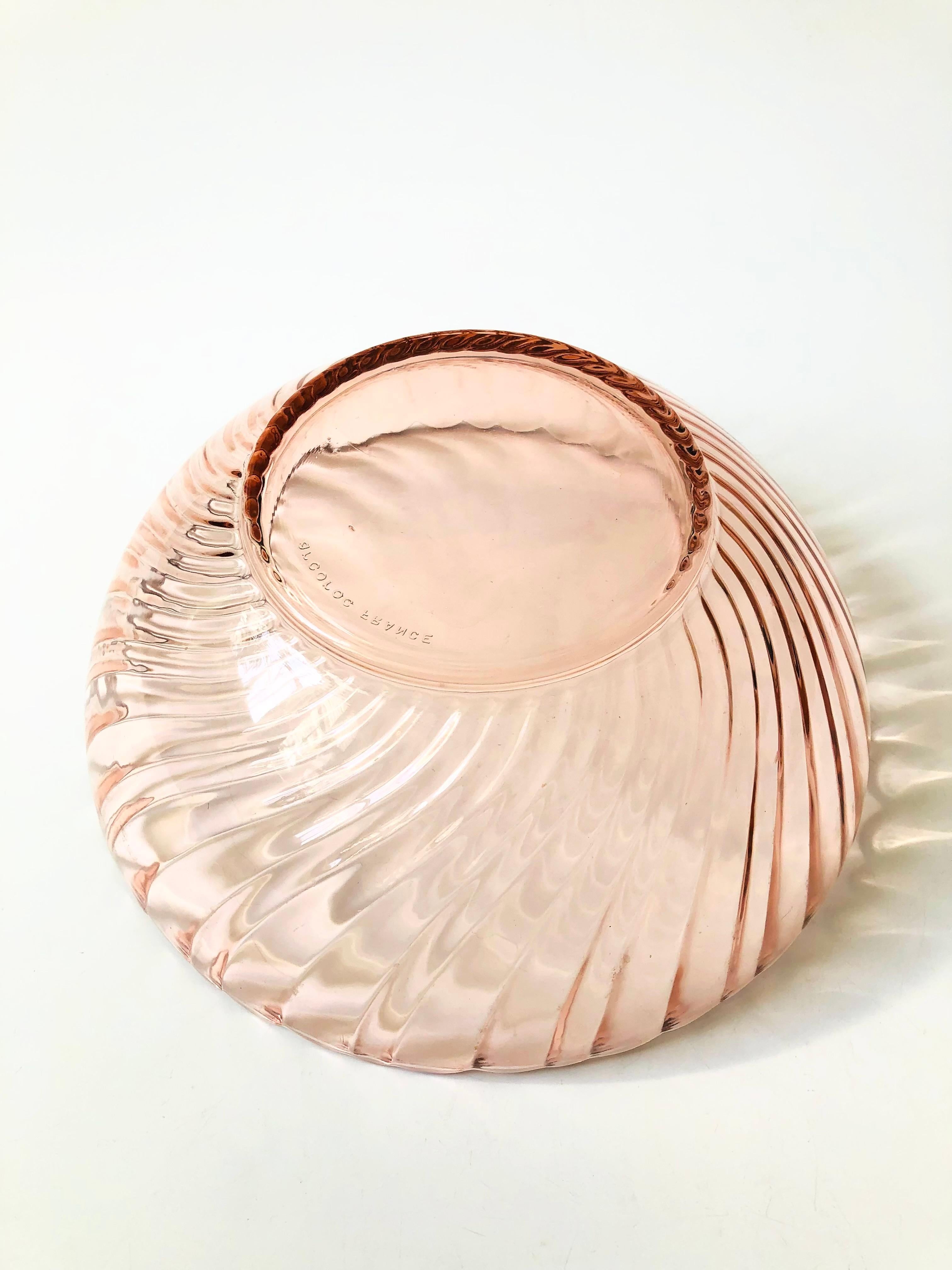 arcoroc france bowl pink