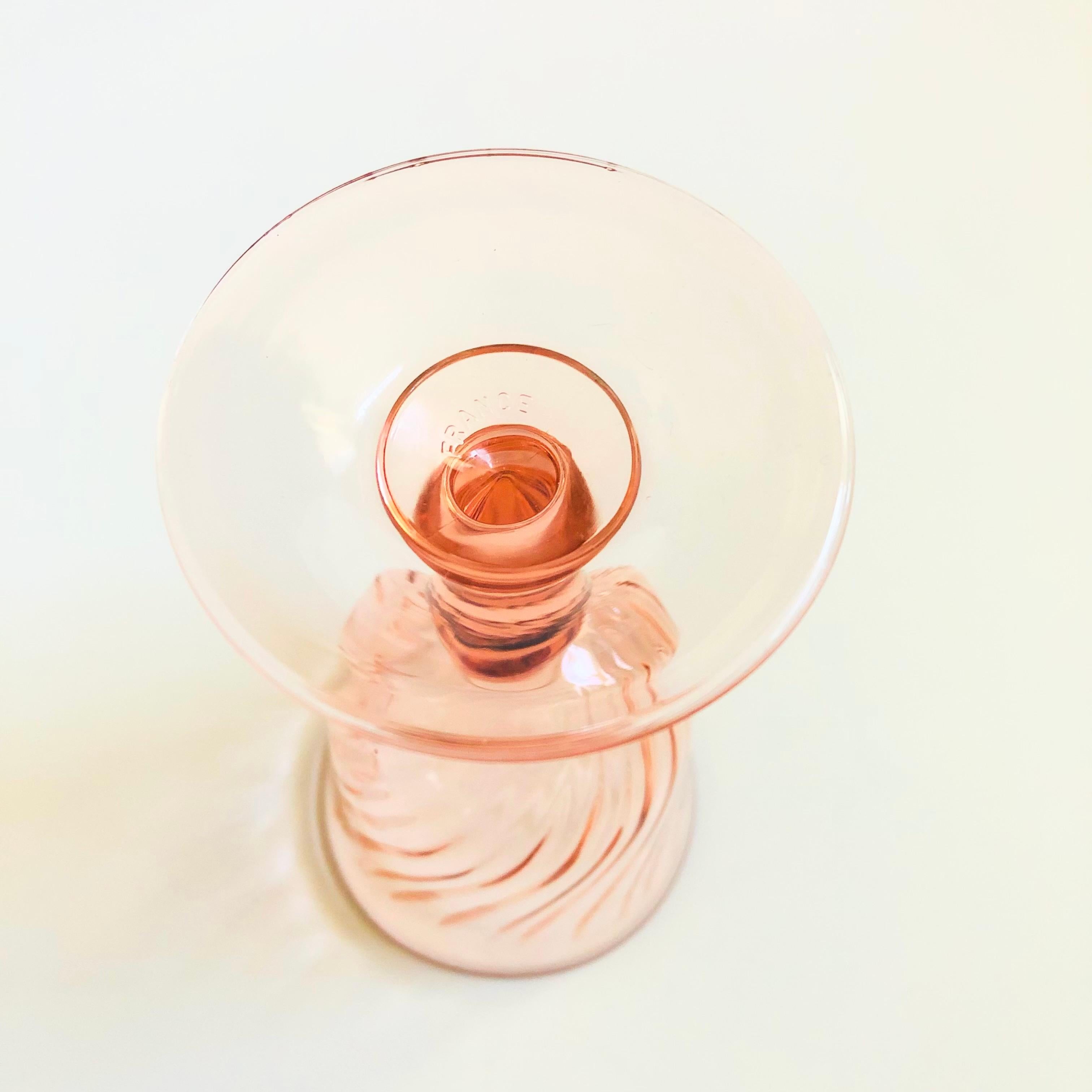 Bicchieri da vino rosa - Set di 5 bicchieri In condizioni buone in vendita a Fairfield, CA