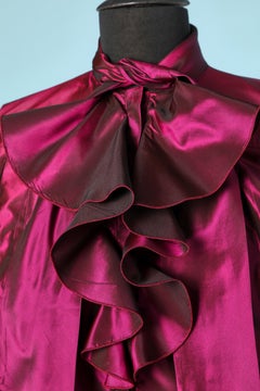 Pink taffetas ruffled shirt Ungaro Solo Donna