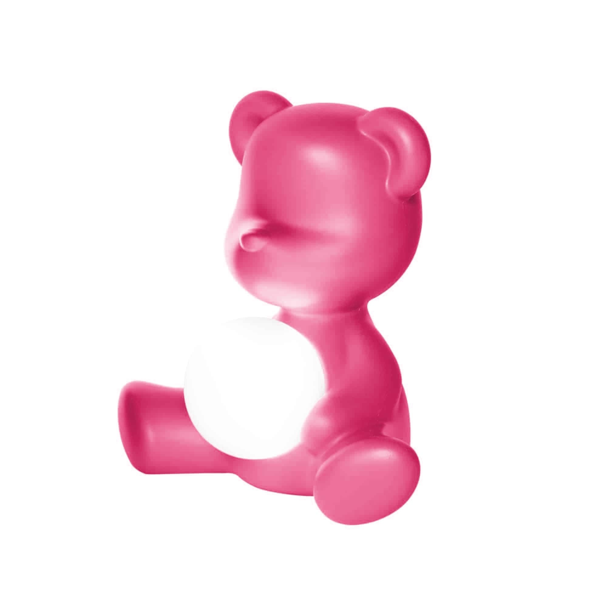 Modern Pink Teddy Bear Lamp LED, Designed by Stefano Giovannoni, Made in Italy For Sale