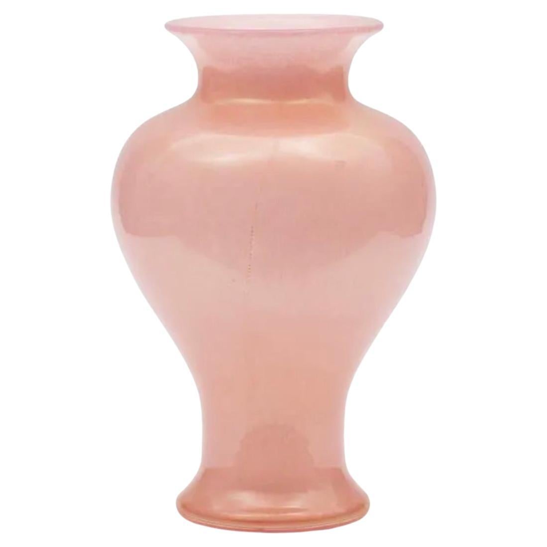 Pink 'Tepore' Glass Vase by Barovier & Toso