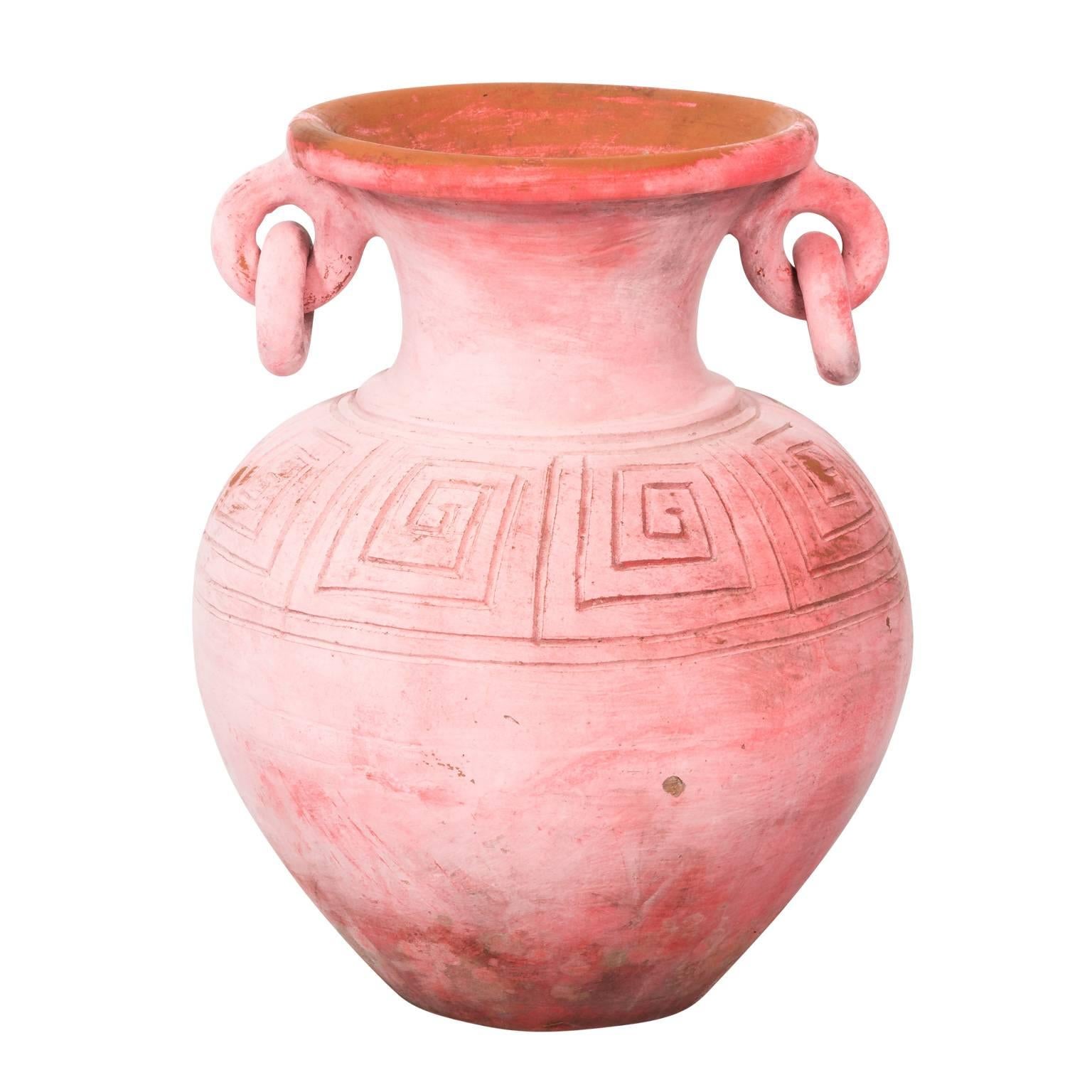Pink Terracotta Urn