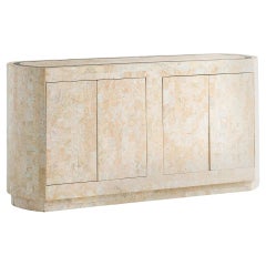 Pink Tessellated Marble Credenza