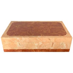 Pink Tessellated Stone Jewelry Box