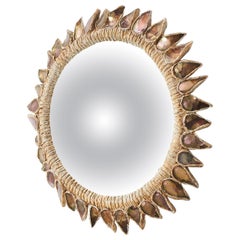 "Pink Thistle" Mirror by Line Vautrin