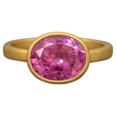 Pink Topaz 14K Yellow Gold Cocktail Ring