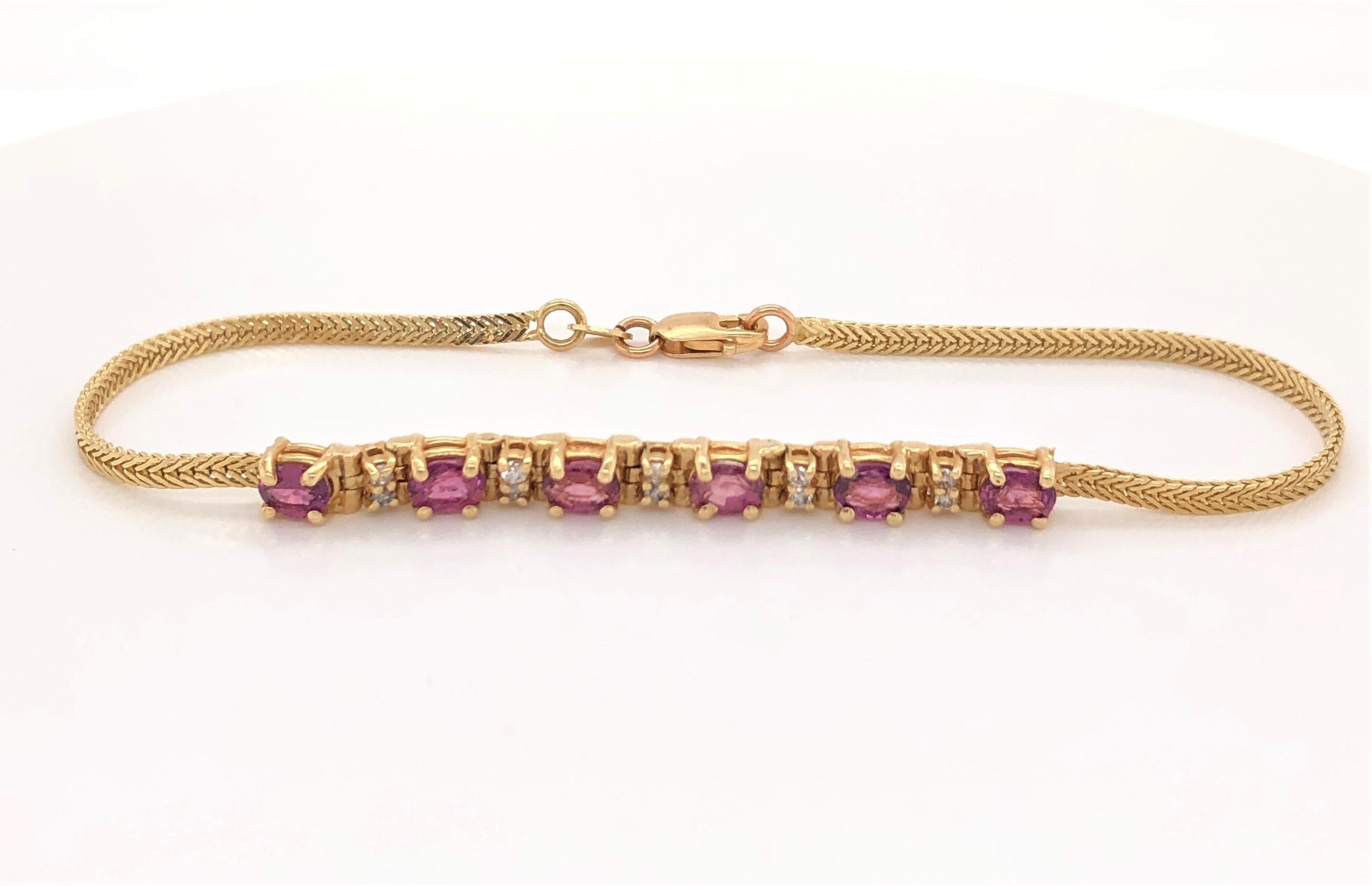 pink topaz bracelet