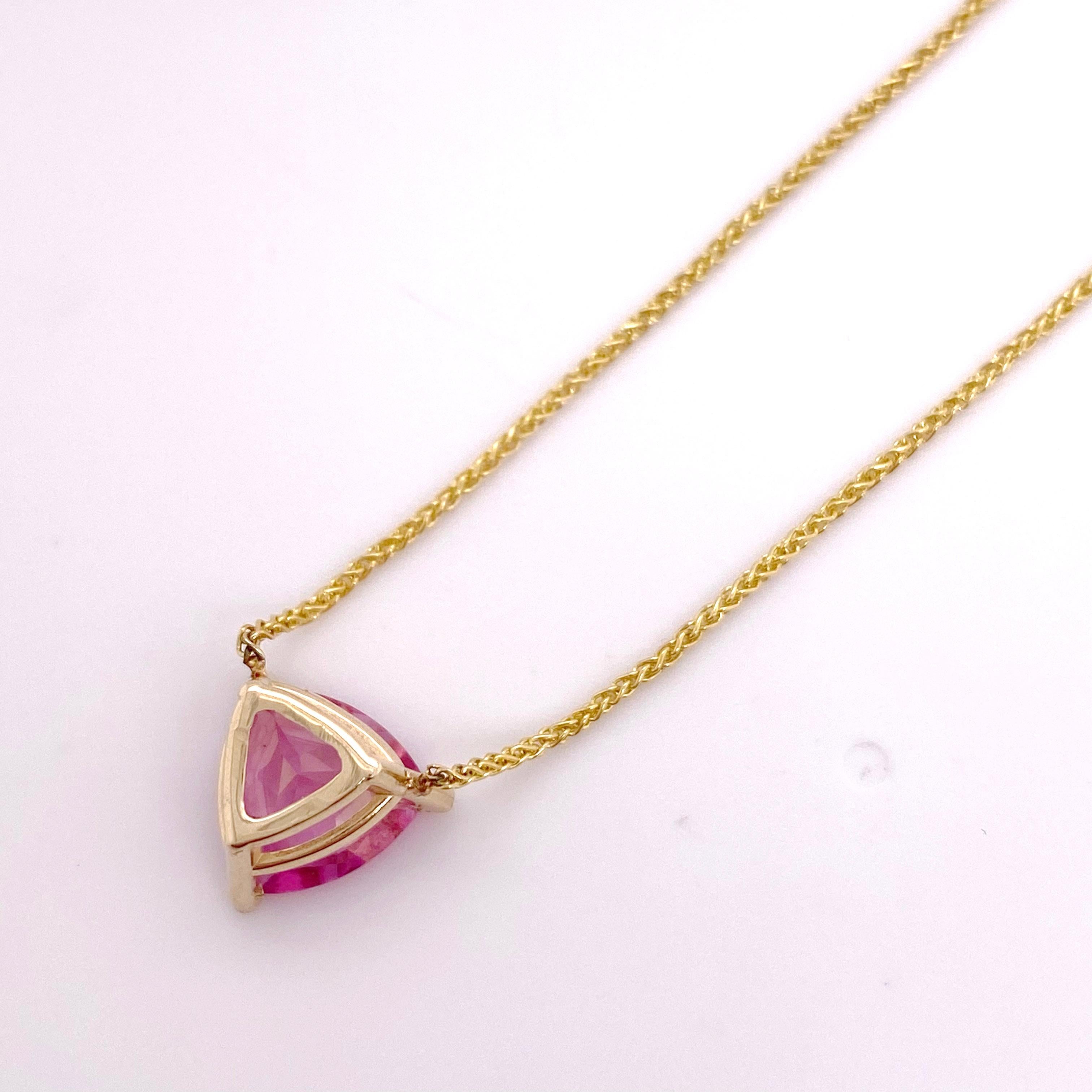 pink topaz necklace