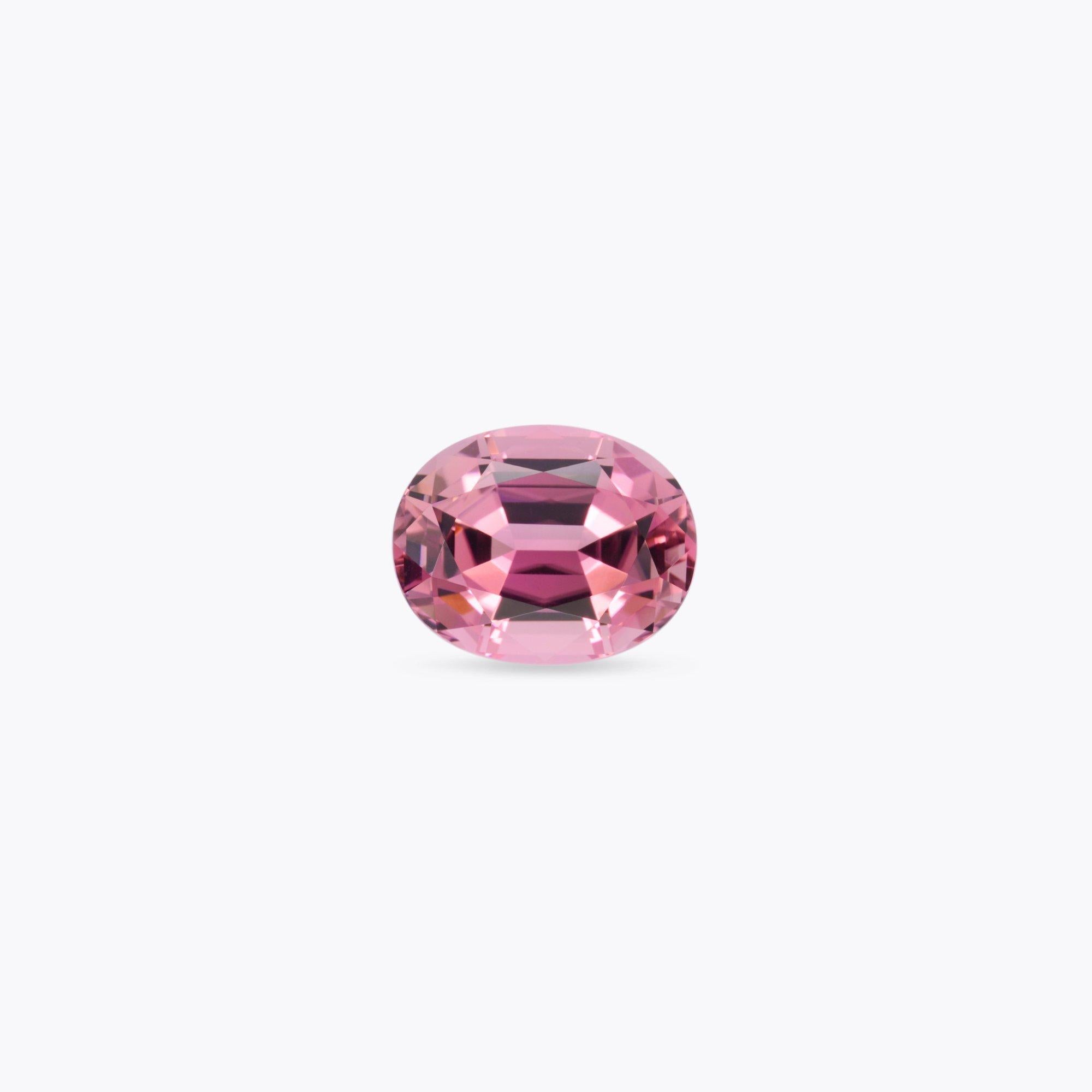 Oval Cut Pink Tourmaline Ring Gem 6.95 Carat 