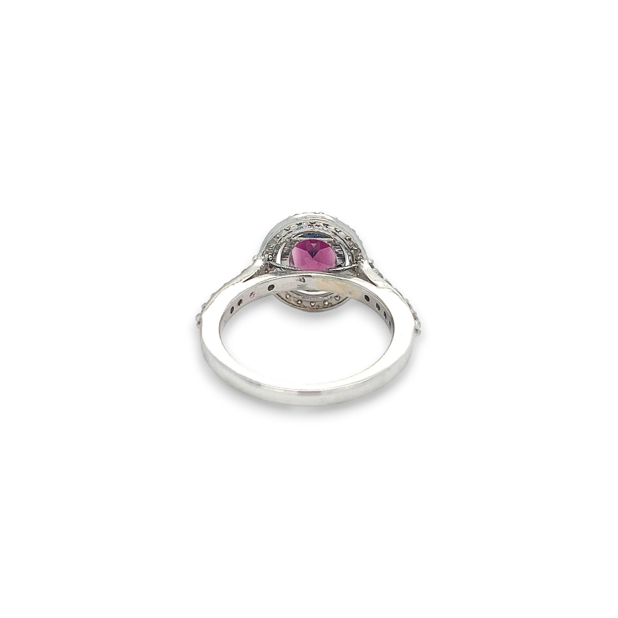 Anello a raggiera con tormalina rosa e diamante In condizioni Nuovo in vendita a Lewisville, TX