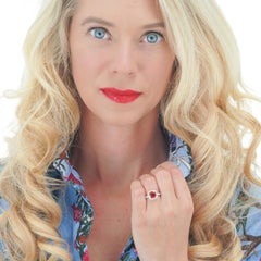 Pink Tourmaline and Diamond Ring