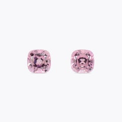 Pink Tourmaline Cushion 8.56 Carat Pair Reserved