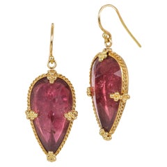 Pink Tourmaline Earrings