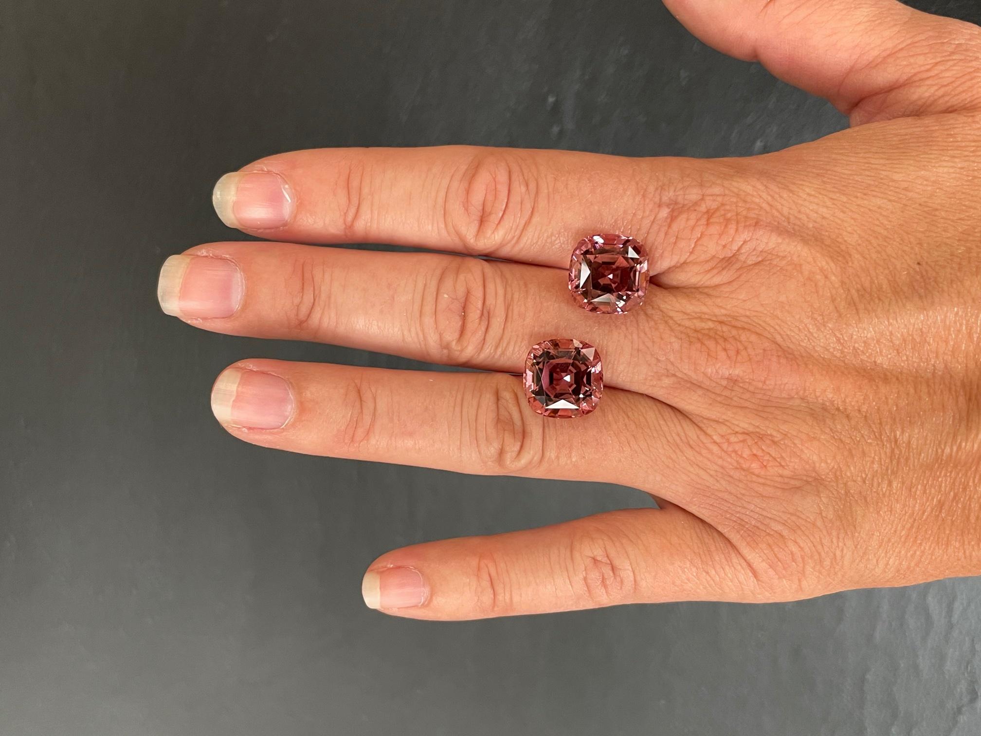 red tourmaline earrings