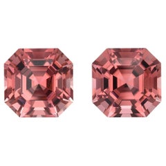 Pink Tourmaline Earrings Pair 12.14 Carats Loose Gemstones