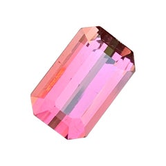 Pink Tourmaline Emerald Cut Loose Gemstone Natural Gem for Fine Jewelry Design