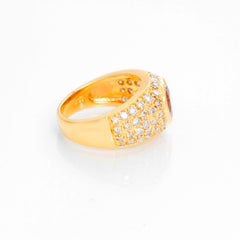 Pink Tourmaline Heart Diamond Ring