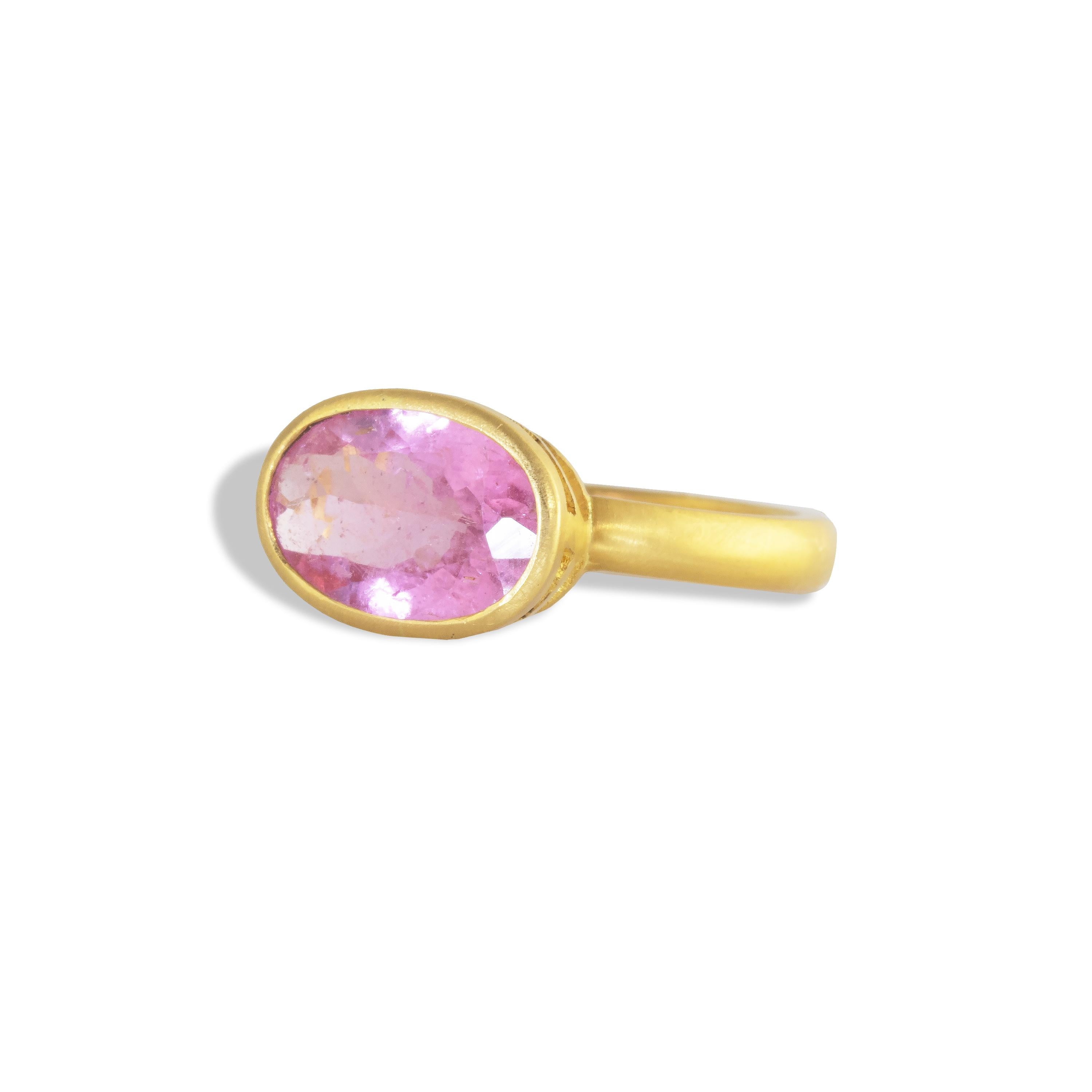 dark pink stone ring