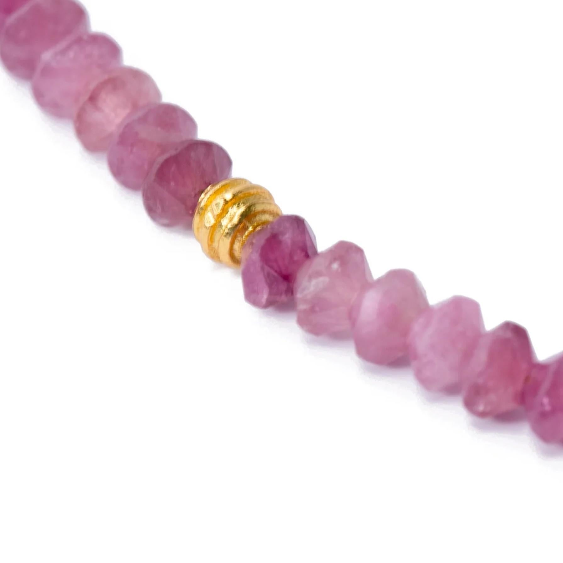 da uomo o donna Collana di tormalina rosa - by Bombyx House in vendita