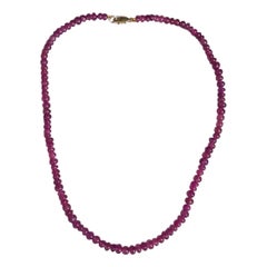 Collier de tourmaline rose avec or 14k
