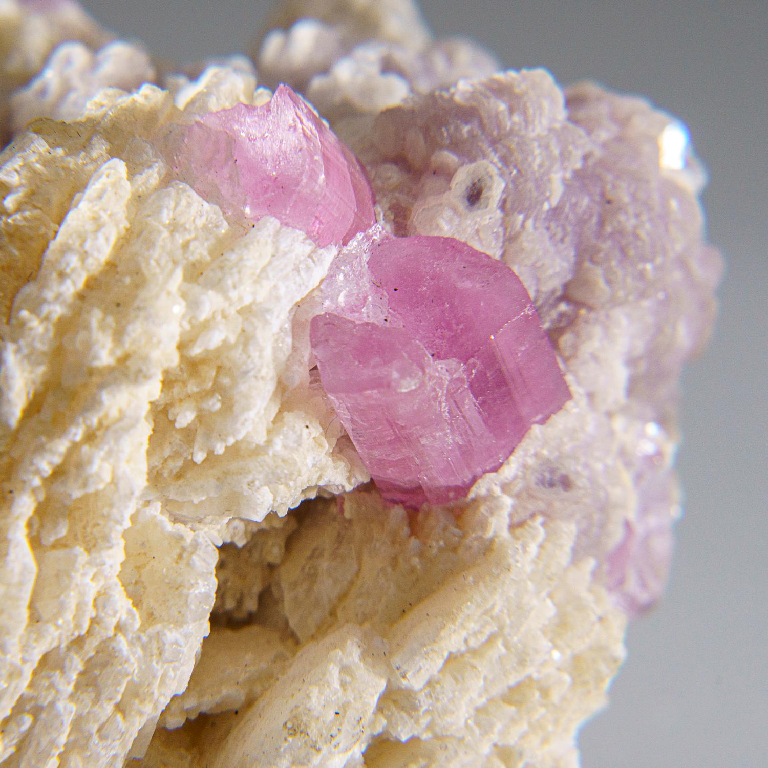 Pink Tourmaline on Albite from Nuristan Province, Afghanistan In New Condition For Sale In New York, NY