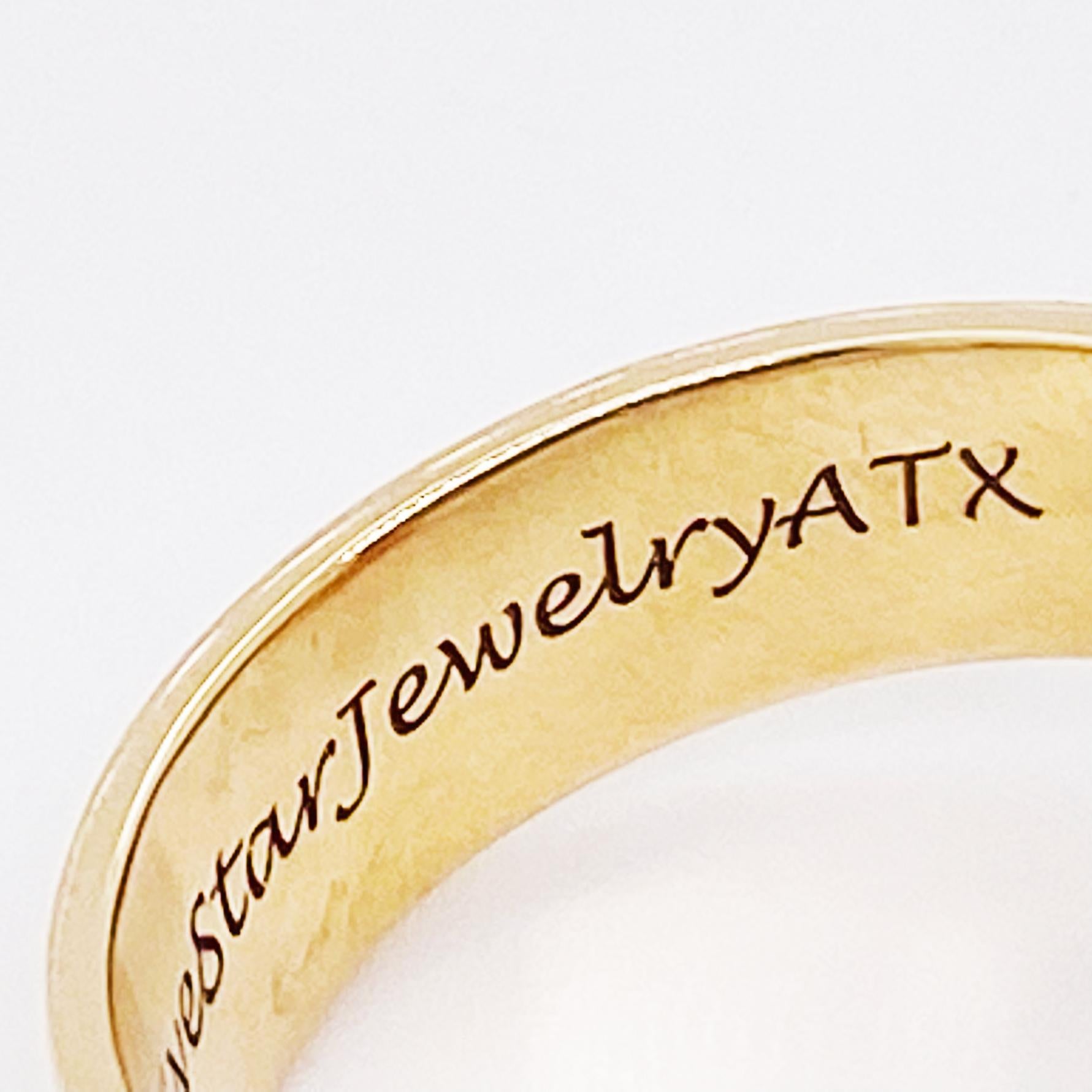 Rosa Turmalin Oval Ring 14K Gelbgold gehämmertes breites Band 1,32 Karat Edelstein im Angebot 1