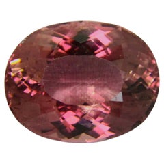 Pink Tourmaline Oval Shaped Natural Certified