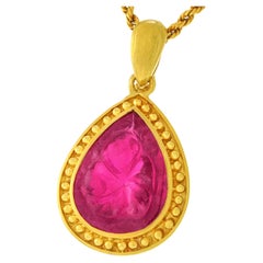 Vintage Pink Tourmaline Pendant