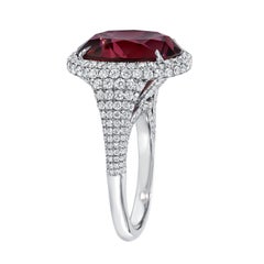 Pink Tourmaline Ring 10.43 Carat Oval
