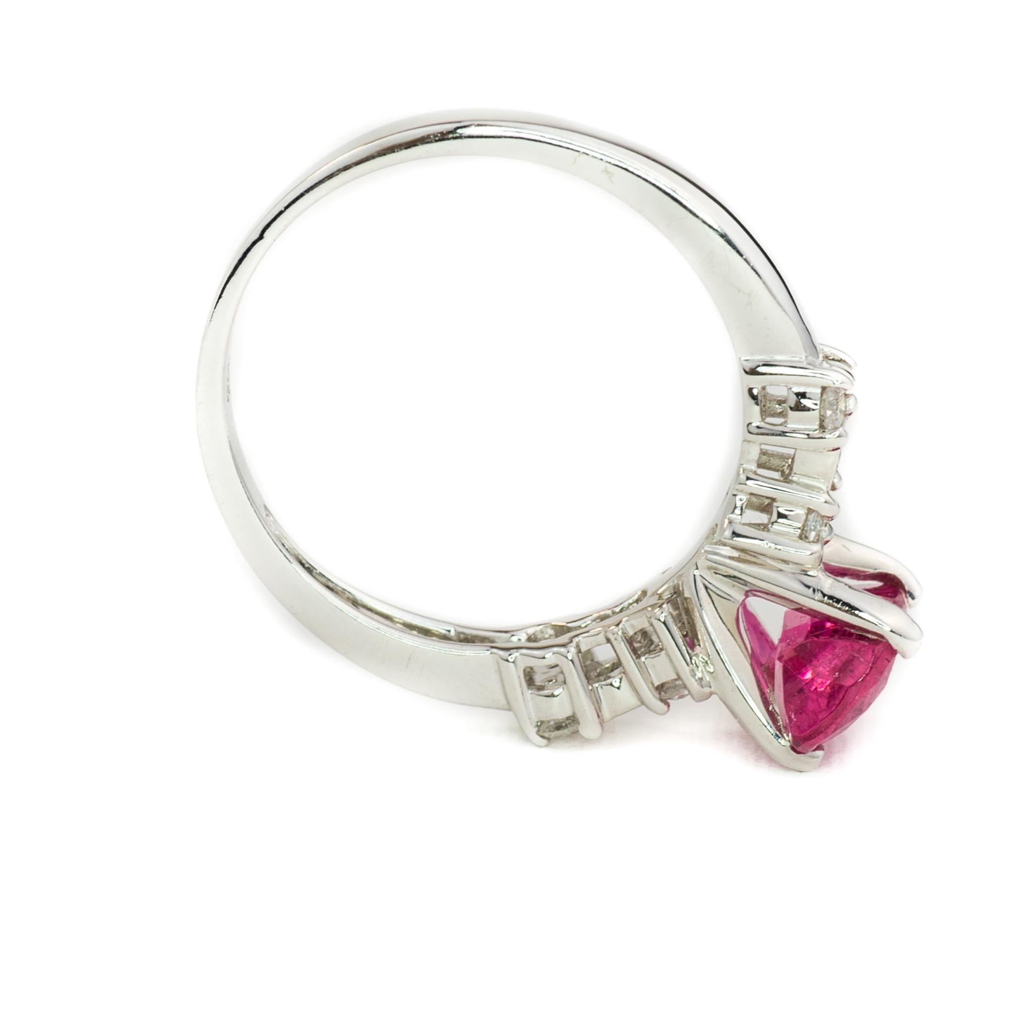 Pink Tourmaline Ring In New Condition For Sale In Mission Viejo, CA