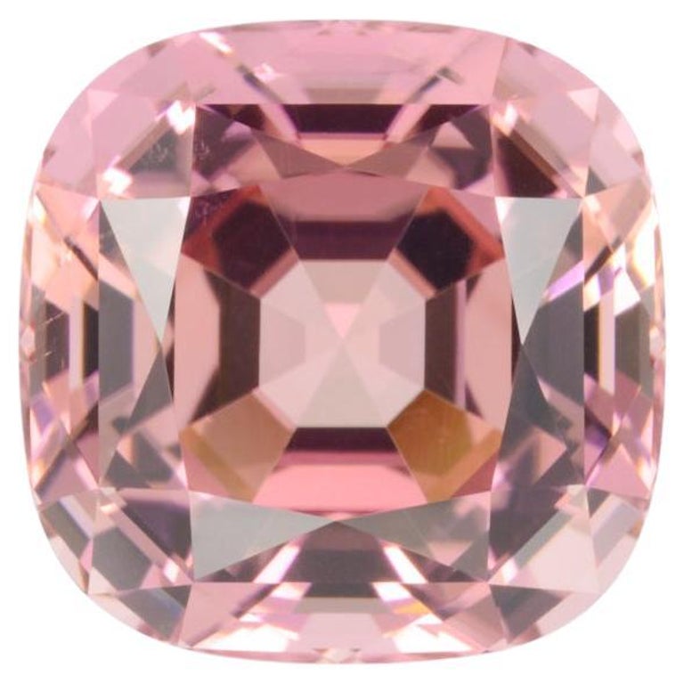 Pink Tourmaline Ring Gem 13.06 Carat Unmounted Cushion Loose Gemstone For Sale