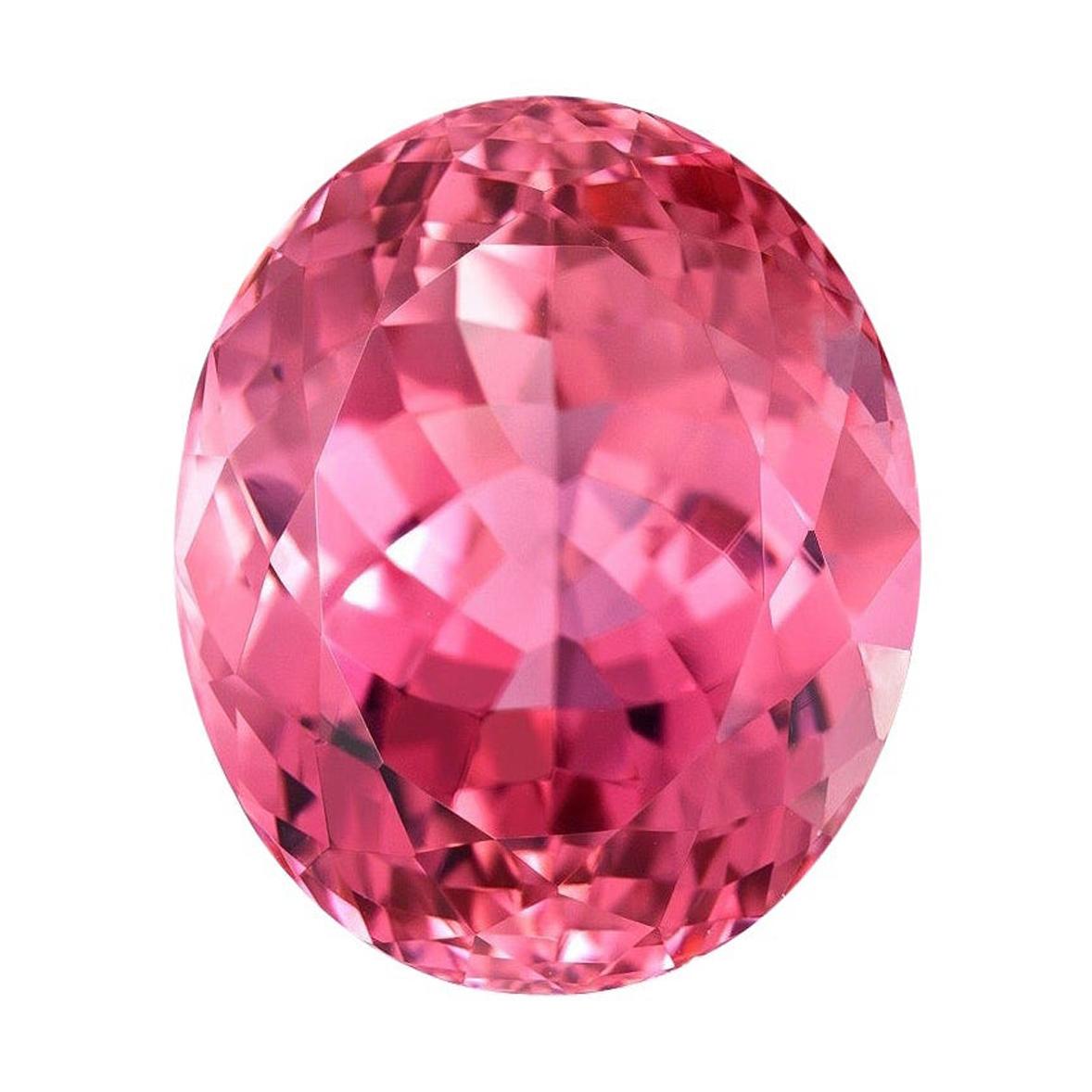 Pink Tourmaline Ring Gem 29.79 Carat Oval Loose Gemstone