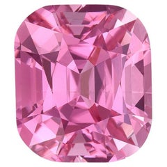 Pink Tourmaline Ring Gem 3.11 Carat Cushion Unmounted Loose Gemstone